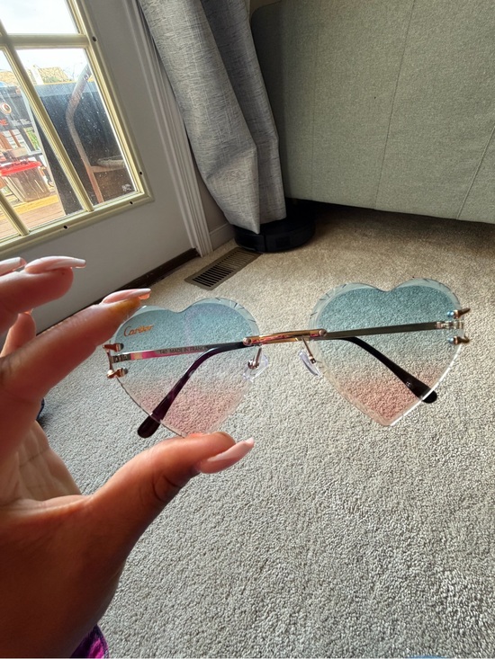 Cartier Big C Rimless Heart Sunglasses gold tone main image 7